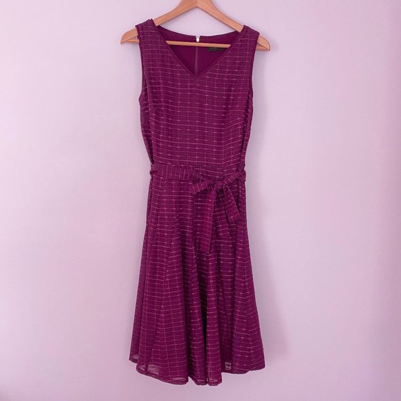 Donna Karan Mulberry Patterned Dress Size S - Picture 1 of 5